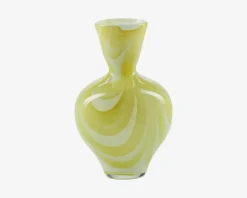 Best Daells Bolighus Vase Hjerteform H.23,5 cm Gul