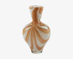 Best Daells Bolighus Vase Hjerteform Okker H.23,5 cm Brun