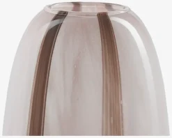 Sale Daells Bolighus Vase Stribet Rosa/Brun H.20 cm
