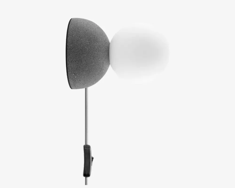 Hot Daells Bolighus Væg/Bordlampe Moon Ø.10 cm Grå