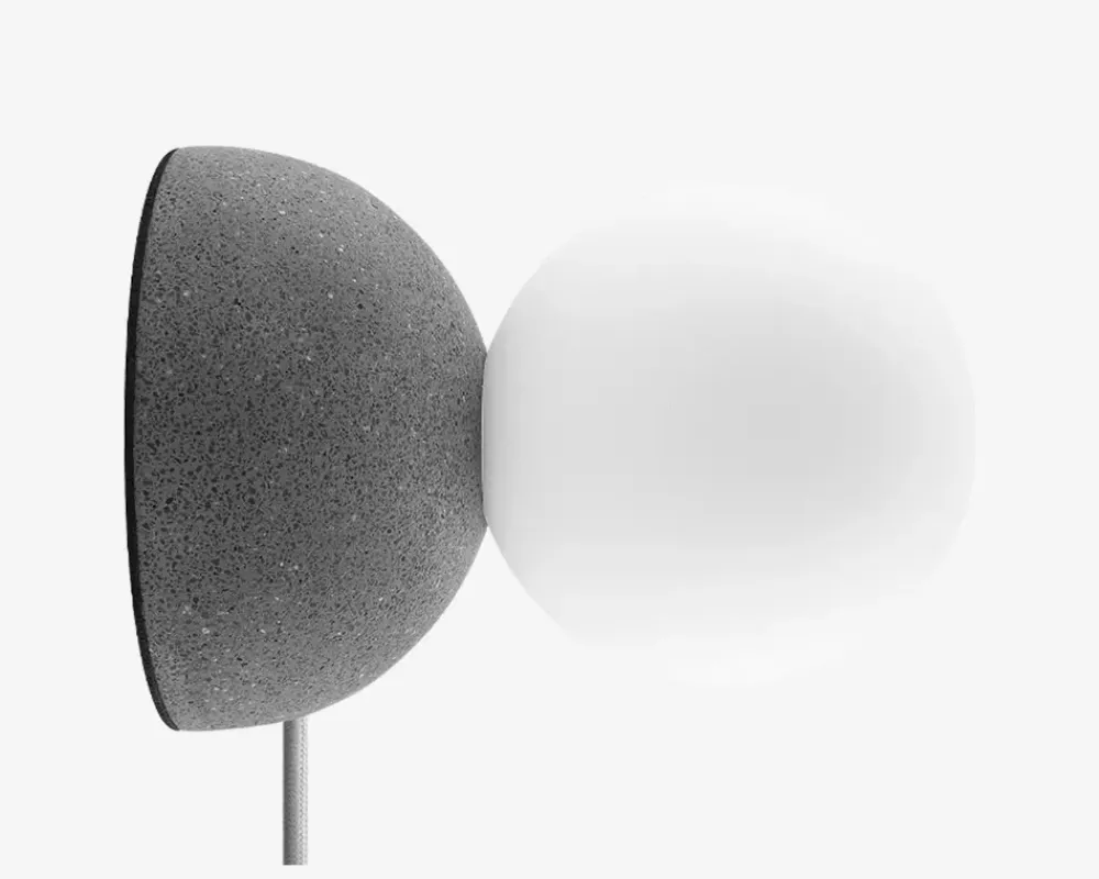 Hot Daells Bolighus Væg/Bordlampe Moon Ø.10 cm Grå