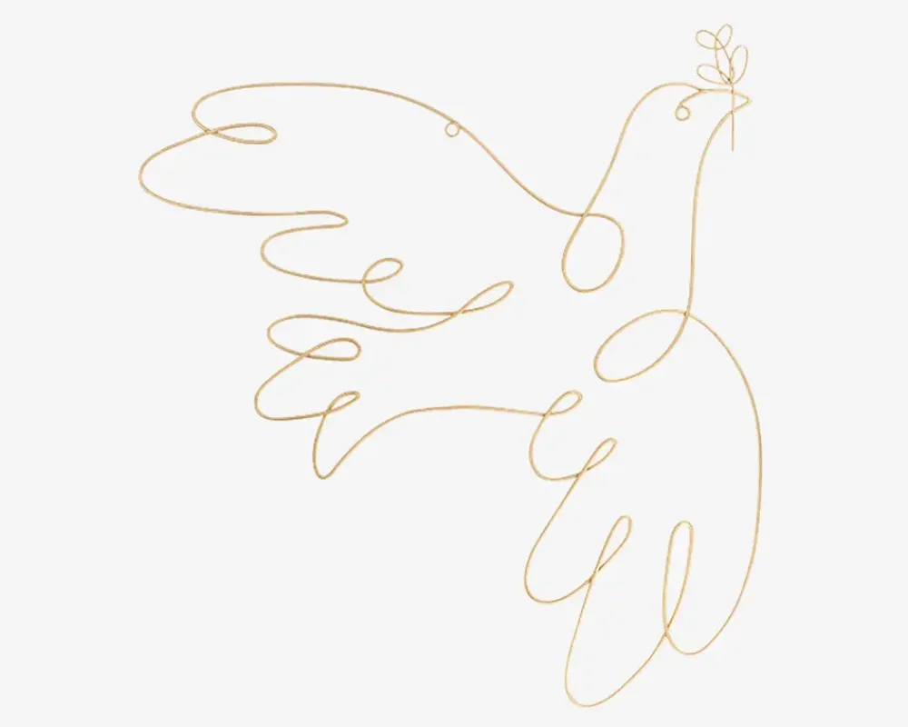 Clearance Daells Bolighus Vægdekoration fugle guld H.52 cm