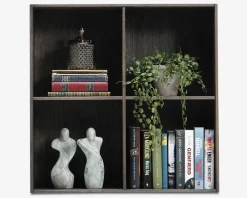 Online Daells Bolighus Væghængt bogreol Røget Eg