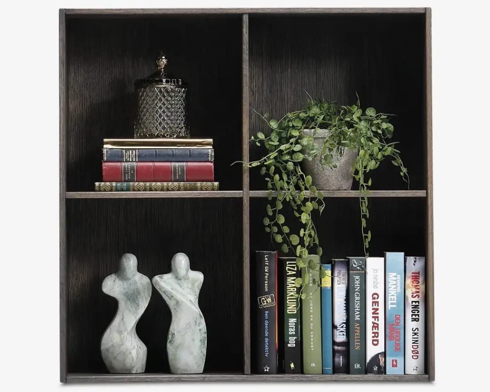 Online Daells Bolighus Væghængt bogreol Røget Eg