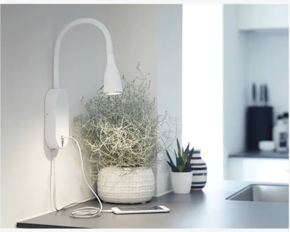 Hot Daells Bolighus Væglampe Eye USB LED Hvid