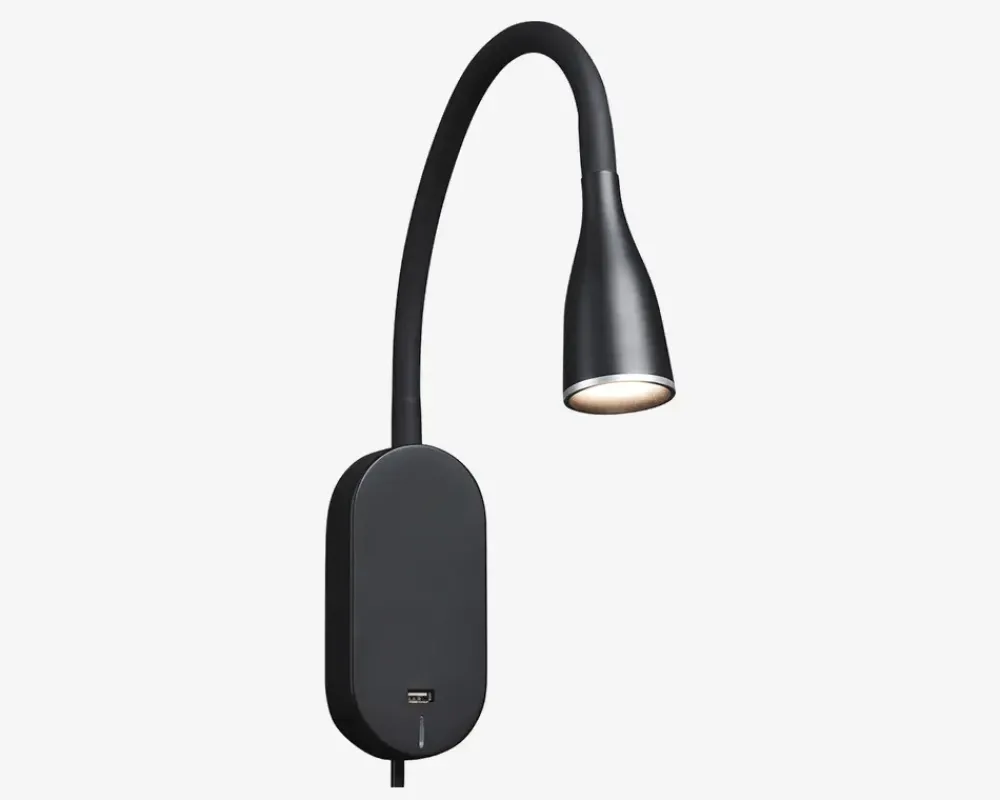 Online Daells Bolighus Væglampe Eye USB LED Sort