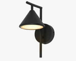 Sale Daells Bolighus Væglampe Fuji sort LED H.25,5 cm