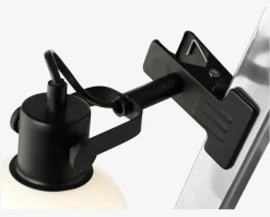 Online Daells Bolighus Væglampe Glow sort/opal klemme Ø.15 cm