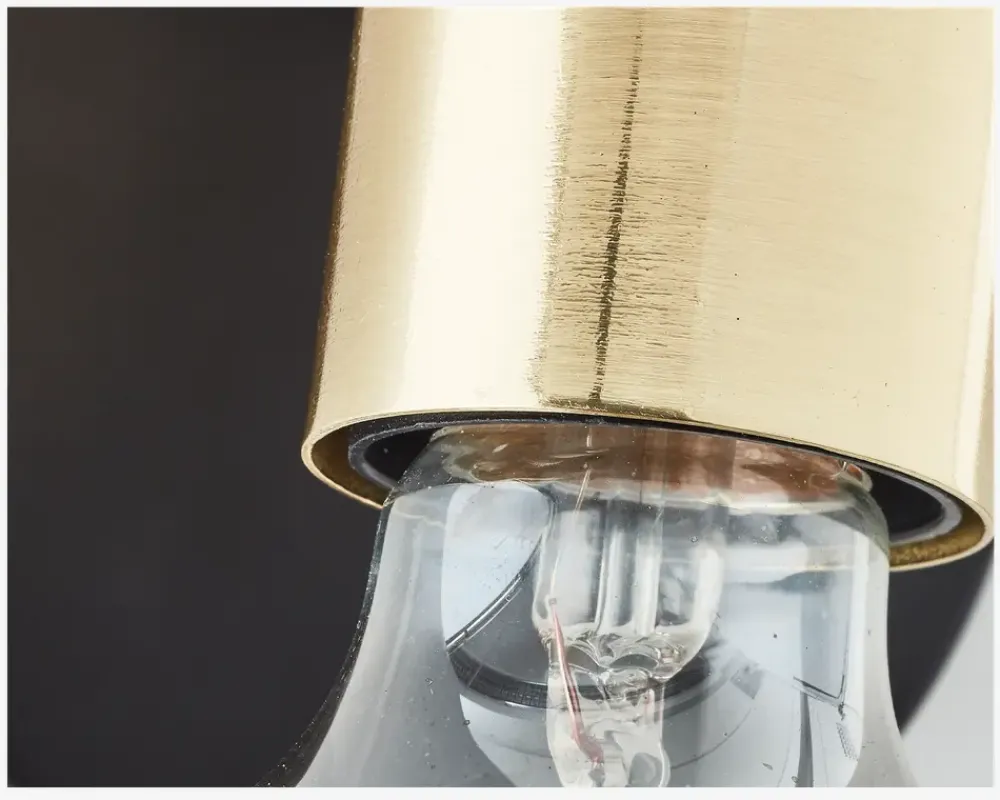 Sale Daells Bolighus Væglampe Kerry Sort/Messing