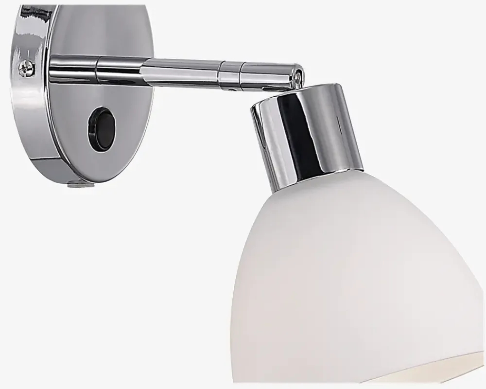 Sale Daells Bolighus Væglampe Ray Krom, Hvid