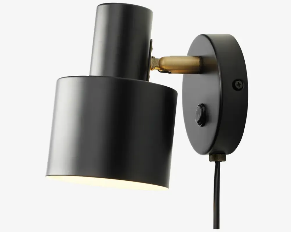 Daells Bolighus Væglampe Vouge H.16 cm Sort