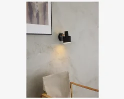 Daells Bolighus Væglampe Vouge H.16 cm Sort