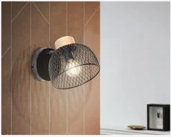 Daells Bolighus Væglampen Thuy Sort/Natur