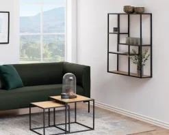 Outlet Daells Bolighus Vægreol Seaford Sort/Eg