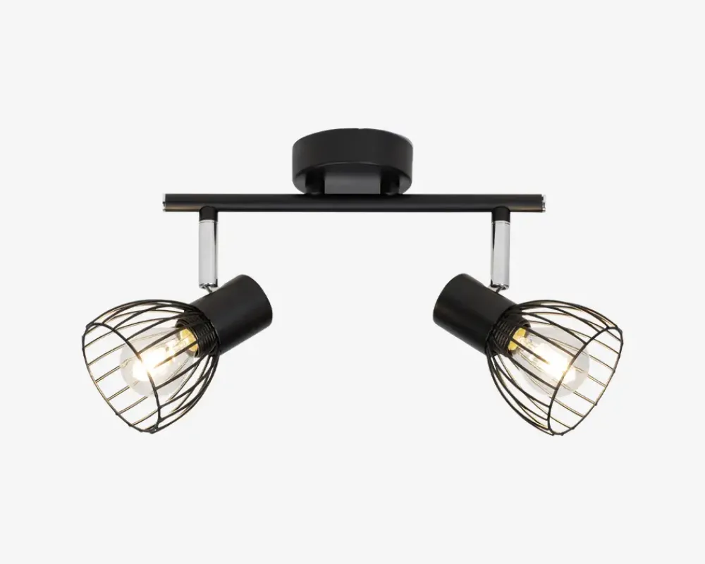 Clearance Daells Bolighus Vægspot Blacky Sort E14 x 2