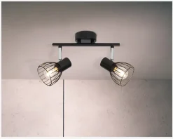 Clearance Daells Bolighus Vægspot Blacky Sort E14 x 2