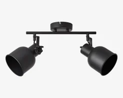 Outlet Daells Bolighus Vægspot Rolet Sort 2 x E14