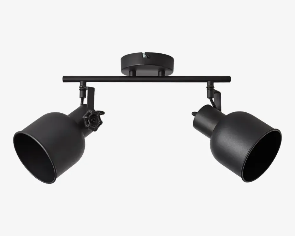 Outlet Daells Bolighus Vægspot Rolet Sort 2 x E14