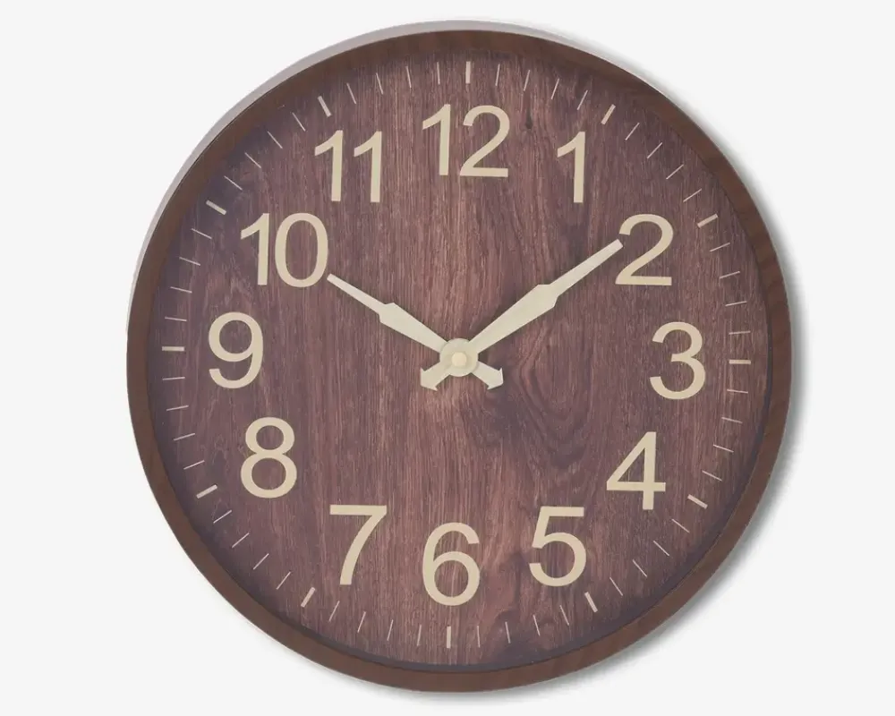 Hot Daells Bolighus Vægur Træ Look Ass Ø.30,5 cm