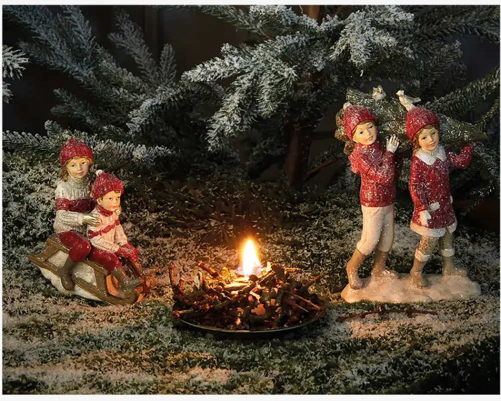 Sale Daells Bolighus Vinter Børn På Slæde