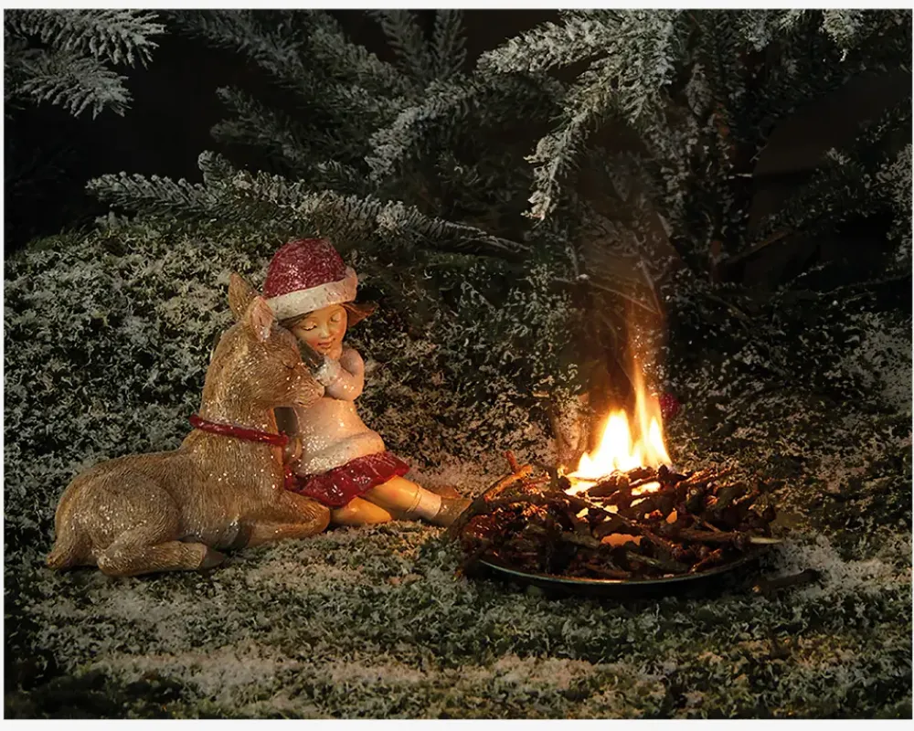 Clearance Daells Bolighus Vinter Pige M.Rensdyr