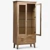 Sale Daells Bolighus Vitrine i hvidolieret eg B. 94 cm