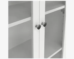 Clearance Daells Bolighus Vitrine Madrid hvid med 3 skuffer