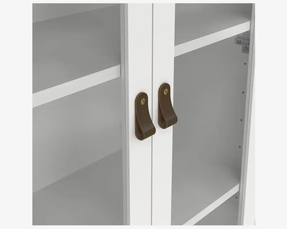 Clearance Daells Bolighus Vitrine Madrid hvid med 3 skuffer