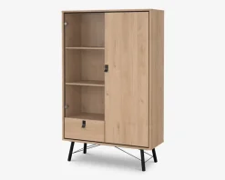 Outlet Daells Bolighus Vitrine Ry B. 102 cm eg/sort