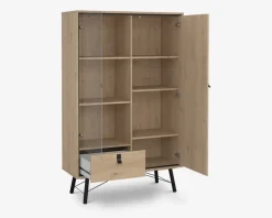 Outlet Daells Bolighus Vitrine Ry B. 102 cm eg/sort