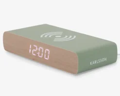 Hot Daells Bolighus Vækkeur med trådløs oplader Grøn