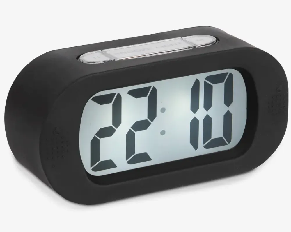 Hot Daells Bolighus Vækkeur silikone H.7 cm Sort