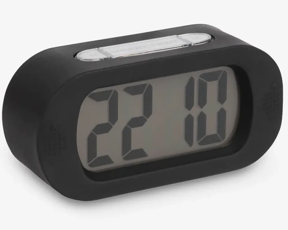 Hot Daells Bolighus Vækkeur silikone H.7 cm Sort