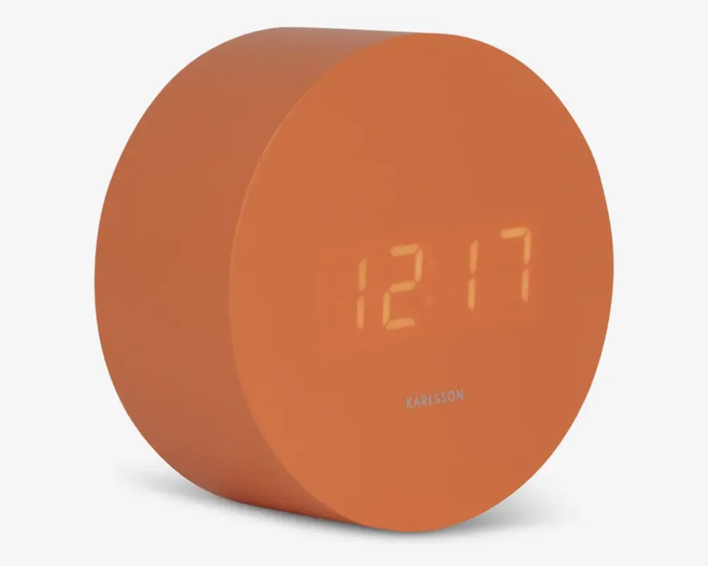 Clearance Daells Bolighus Vækkeur Spry orange Ø.9 x D.4,3 cm