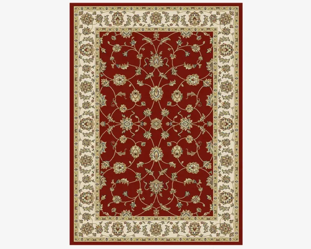 Online Daells Bolighus Wilton Flora 133x195 cm Rød