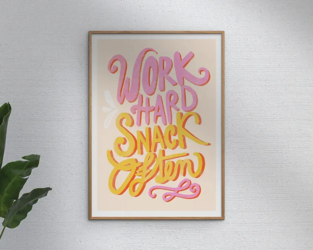 Daells Bolighus Work smart snack often A5