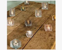 Clearance Daells Bolighus Zoe fyrfadsstage aqua H.5 cm Blå